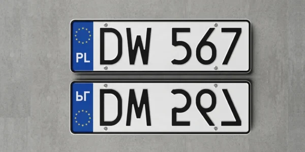 Plany wprowadzenia nowych, „odwróconych” tablic rejestracyjnych. Co za nimi stoi?