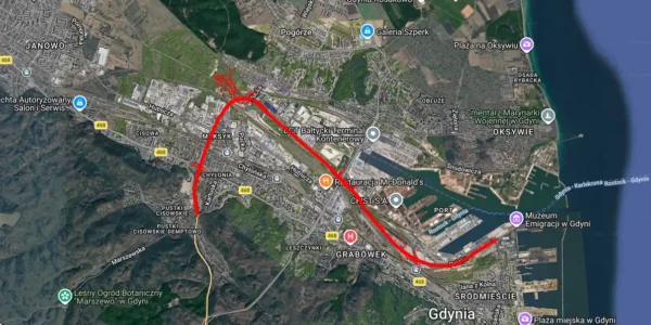 Trasa za 4,5 mld zł w konsultacjach. „Droga Czerwona” ma prowadzić do portu w Gdyni