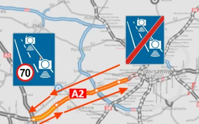 Aż 80 km pod kontrolą kamer. Na A2 powstanie najdłuższy odcinkowy pomiar prędkości w Polsce